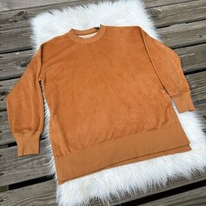 Aerie Oversized Furry Split Side Sweatshirt Size XSmall NWT